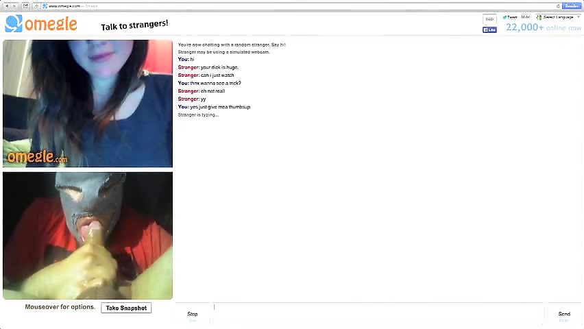 Un pervers TTBM tchat avec une salope sur Omegle 